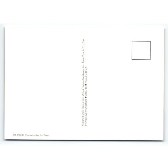 Garfield Cat Postcard Junior Hi Jim Davis Comic Orange Tabby 1978 Cartoon Unused - Picture 2 of 2